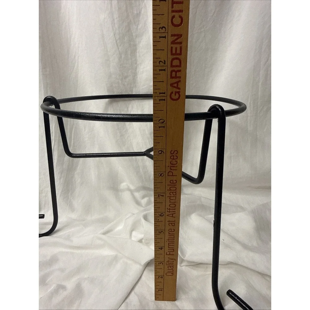 Wrought Iron Stand Whiskey Barrel Rain Barrels Planter Drink Dispenser Pedestal